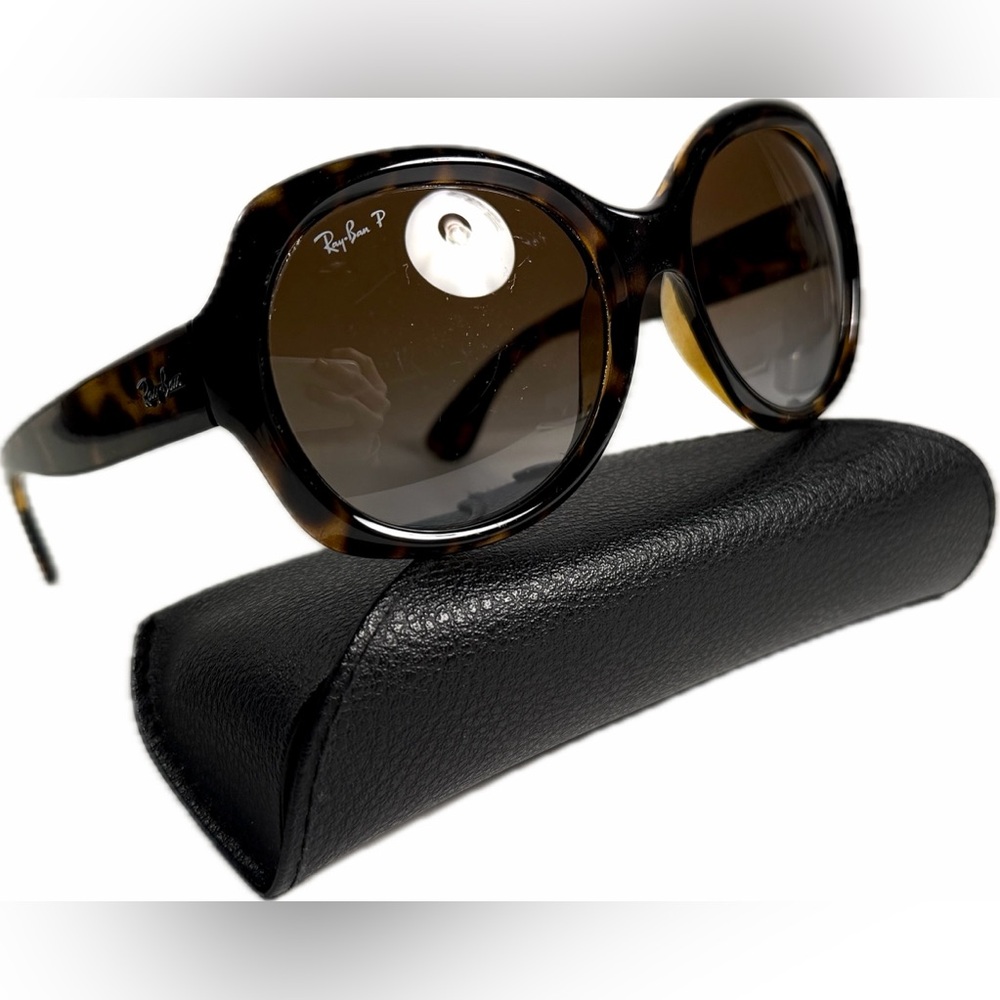 Ray-Ban RB4191 Polarized Tortoise Sunglasses with Gradient Lenses - Picture 7 of 16